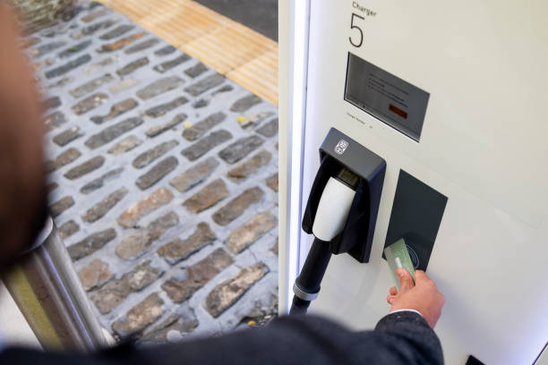 istock Paying To Charge My Car 1368597062