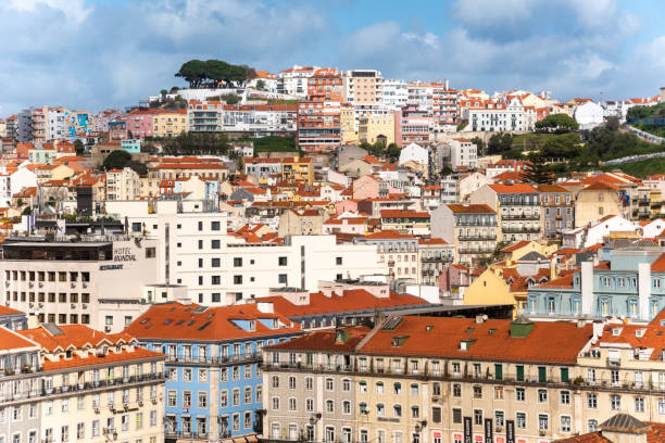istock Lisbon historical center skyline. Streets at summer day 1368597360