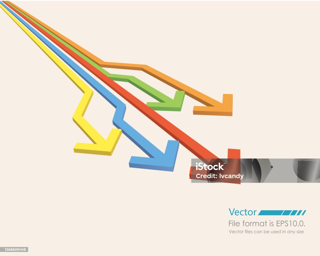 Subject Comp Arrows Competition Arrows Stock Illustration - Download Image Now - Arrow ...