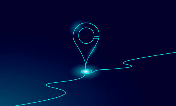istock One line map point location business symbol. Continuous lineart icon delivery service map market. Shipping online shopping direction city address position pin vector illustration 1368608719