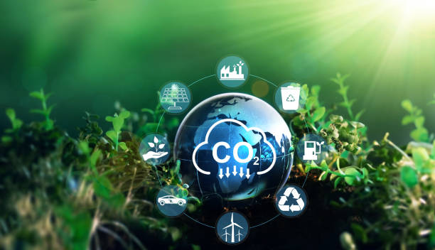 istock Reduce CO2 emission concept.Renewable energy-based green businesses can limit climate change and global warming.Sustainable development and green business based on renewable energy. 1368614538