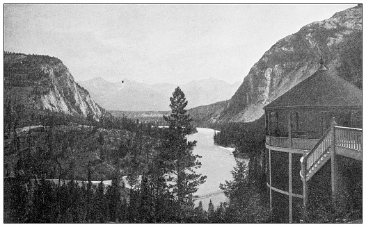 Antique travel photographs of Canada: Banff