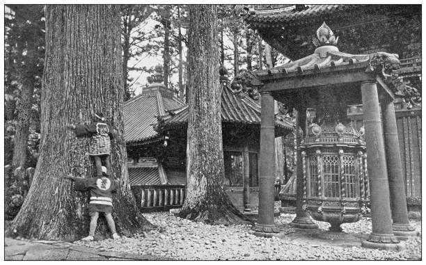 istock Antique travel photographs of Japan 1368621009