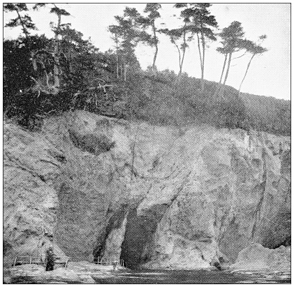 Antique travel photographs of Japan: Sacred cave