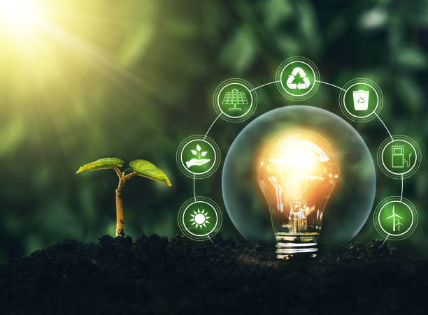 istock Sources for renewable energy. Sustainable development and green business based on renewable energy.
Environment and ecology  concept. 1368626683