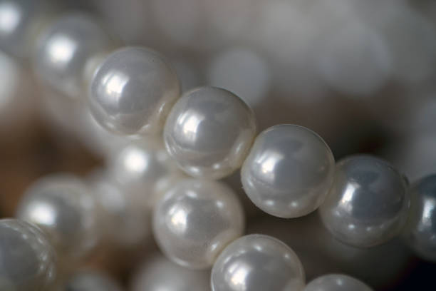 pearl necklace close up