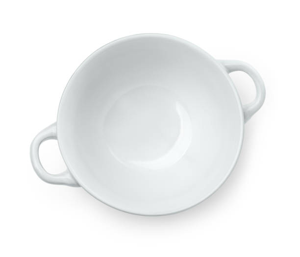 istock Top view of empty ceramic soup bowl 1368633732