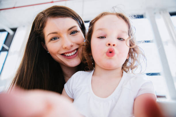 istock Playful Daugther and Mother taking Selfie 1368635204