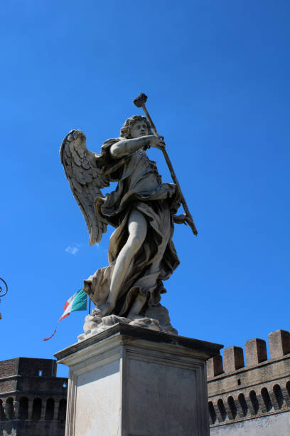 istock Sculpture on bridge at Ponte Sant Angelo 1368640519