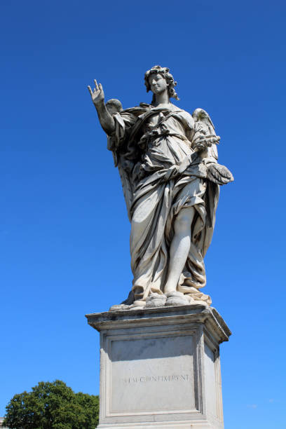 istock Sculpture on bridge at Ponte Sant Angelo 1368640598