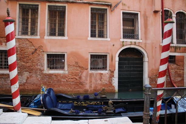 Gondola and gondola poles in Venice, Italy