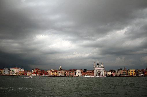 Dramatic skies in Venice, Italy
