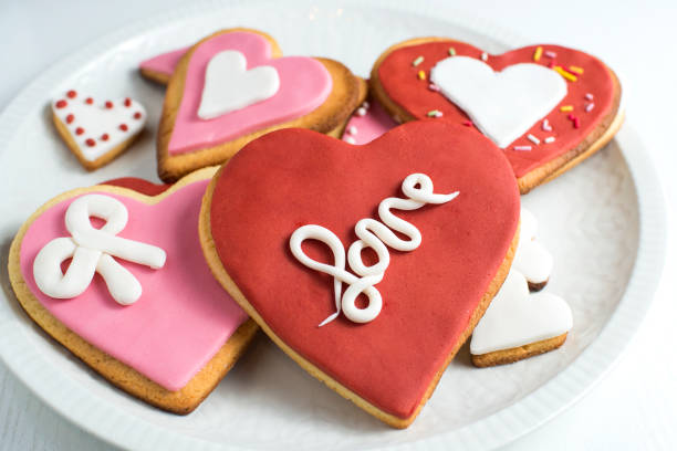 istock Homemade heart shaped cookies 1368643216