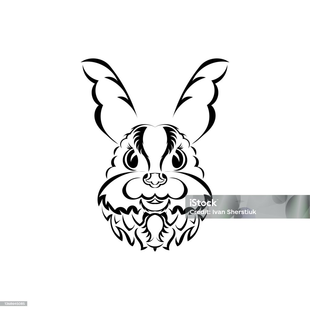 Hình Xăm Đầu Thỏ Biểu Tượng Cô Lập Của Năm 2023 Handmade Hình minh ...