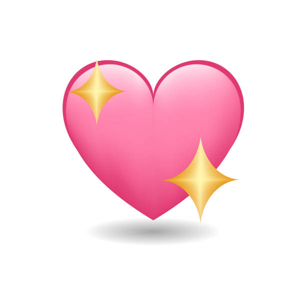 Sparkling Heart Love Emoji Stock Illustration - Download Image Now