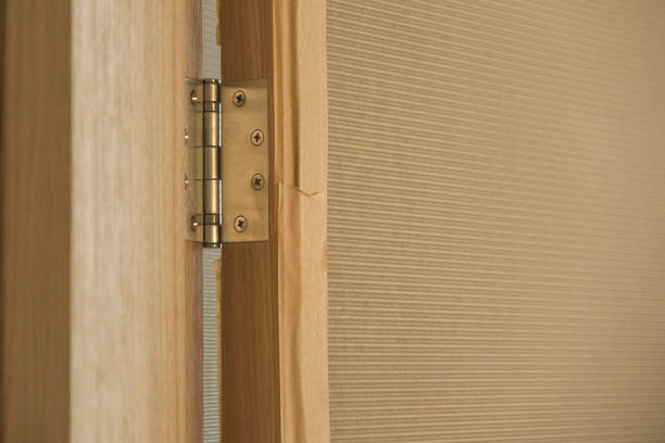 istock wooden door hinge 1368648906