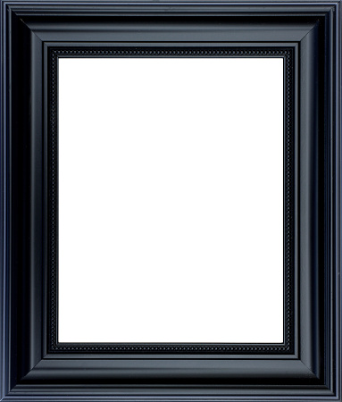 A wide black picture frame with room for your image.