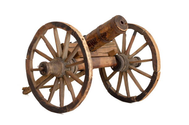istock Wooden cannon from 19 century 1368651024