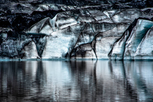2021 08 18 solheimajökull gletscher 5 - konzepte fotos stock-fotos und bilder