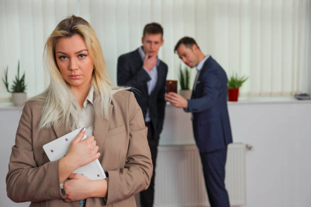 istock Young professional woman being sexually harassed 1368672214