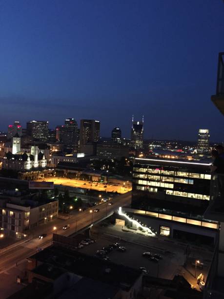 istock Overlooking Downtown Nashville at night 1368682757