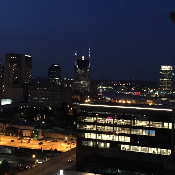 istock Overlooking Downtown Nashville at night 1368682758