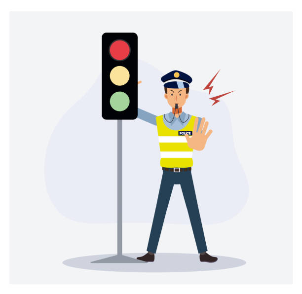 265 Policeman Directing Traffic Illustrations & Clip Art - iStock | Traffic  officer, Crossing guard