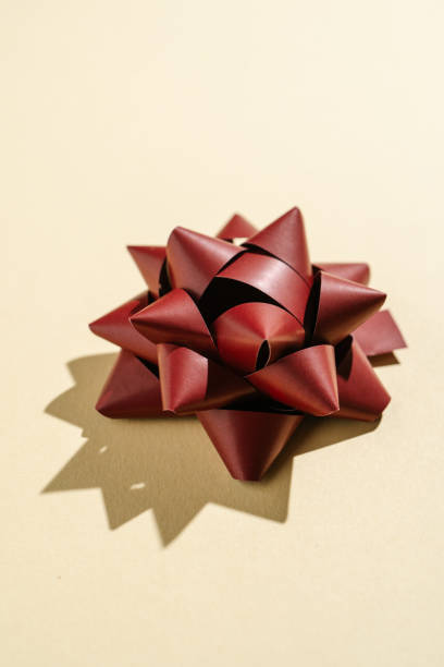 Red bow.