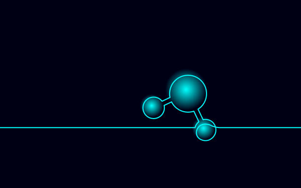 illustrazioni stock, clip art, cartoni animati e icone di tendenza di concetto di struttura della molecola d'acqua di una linea. linea continua scienza ricerca tecnologia ecologica arte. forma di sfera bagnata aqua. h2o formula particella cella illustrazione vettoriale - sphere water drop symbol