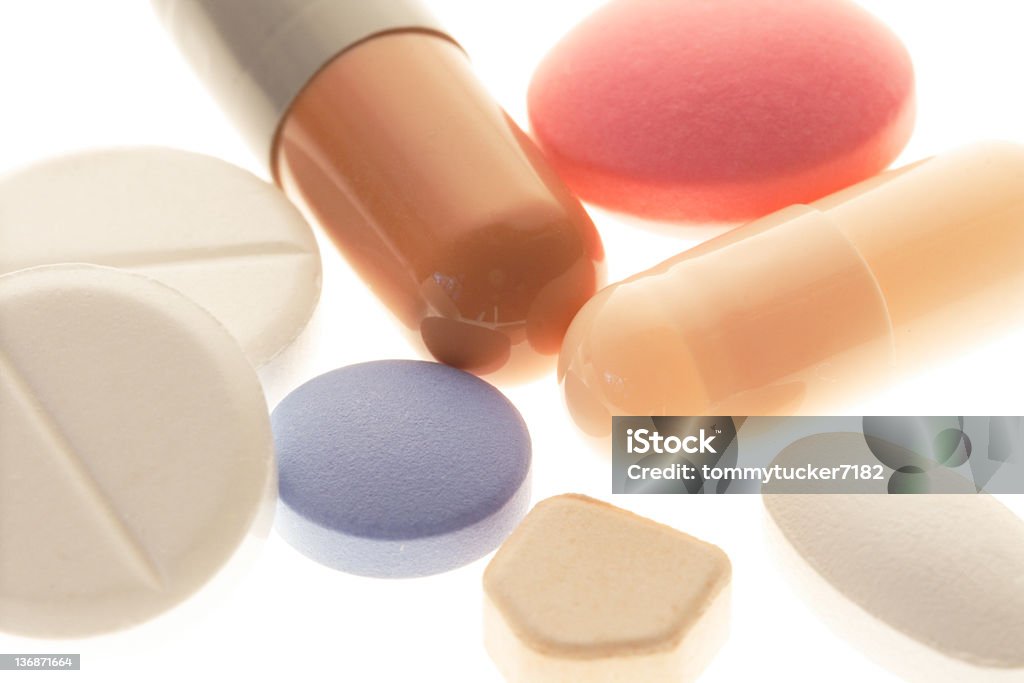 Diverse compresse generico - Foto stock royalty-free di Farmaco anticancro