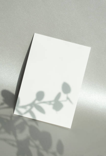 istock An empty card in the shining background Mock-up 1368717082