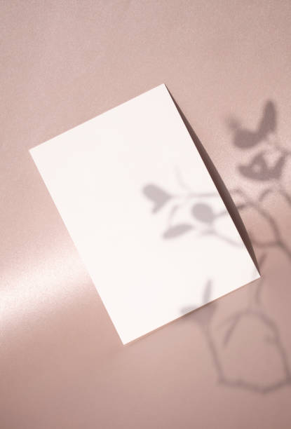 istock An empty card in the shining background Mock-up 1368717084