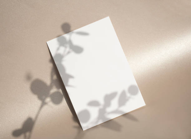 istock An empty card in the shining background Mock-up 1368717085