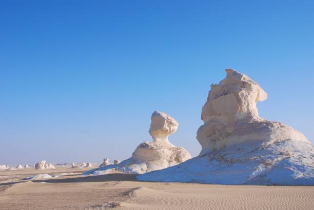 istock desert with bizzre shaped rocks in Egypt 1368717990