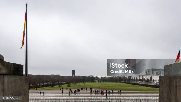 View Of The Platz Der Republik From The Reichstag In Berlin Stock Photo - Download Image Now