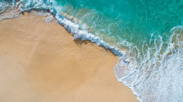 istock Blue Ocean Water Sea and Waves From Above 1368730762