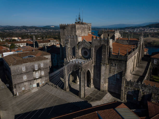 istock Drone view of Tui cathedral facade 1368743618