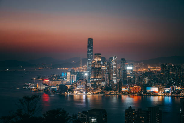 istock Night of Tsim Sha Tsui HK 1368746069