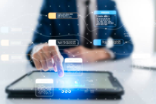 istock Cybersecurity cybercrime internet scam, businessman mobile tablet digital network technology computer virus attack risk protection, identity privacy data hacking, AI artificial intelligence firewall 1368749297