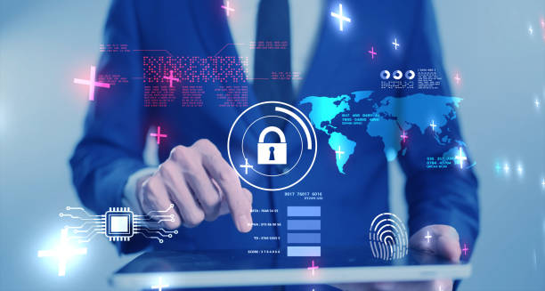 istock Cybersecurity cybercrime internet scam, businessman mobile tablet digital network technology computer virus attack risk protection, identity privacy data hacking, AI artificial intelligence firewall 1368749306