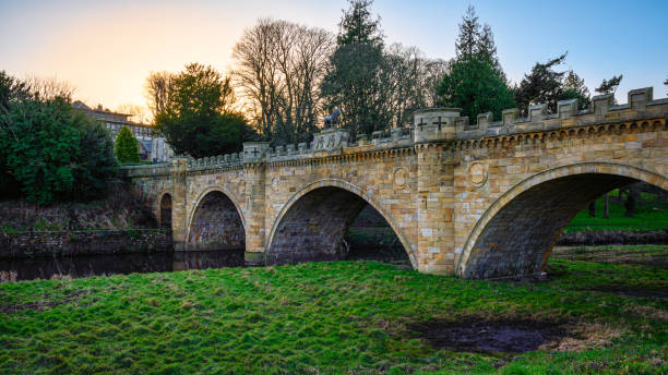 istock B6341 crosses the Lion Bridge over River Aln 1368749631
