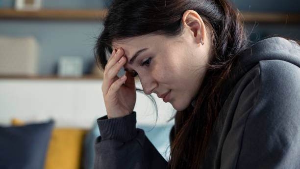 istock Young hopeless woman suffering from depression 1368751625
