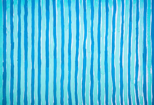 Photo of Paint color striped background with  blue stripes