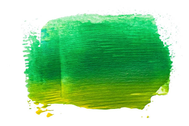 abstract acrylic watercolor paint brush stroke texture isolated on white background for logo and banner. design, creative, and illustration.