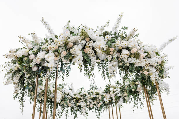 istock Wedding arch for wedding ceremony. 1368771119
