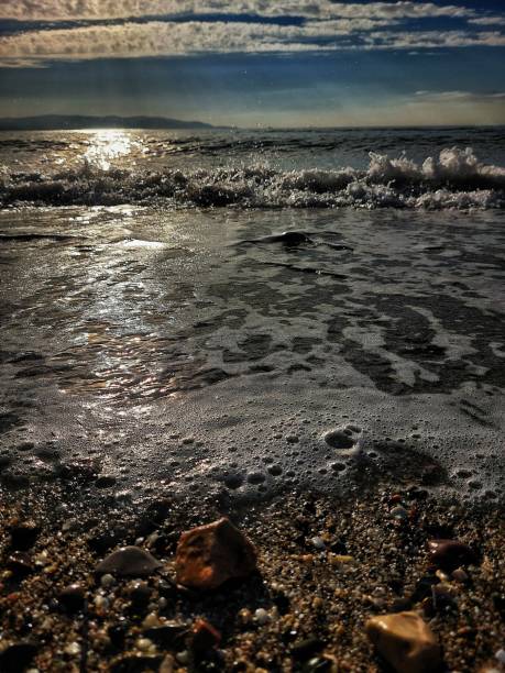 istock Soft waves close-up on a sunny winter day 1368773681