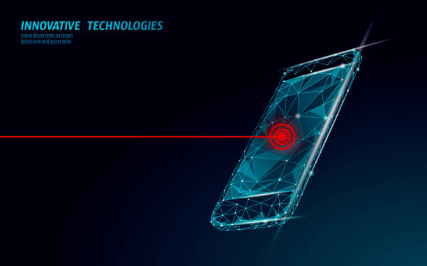 ilustraciones, imágenes clip art, dibujos animados e iconos de stock de fatal smartphone móvil pantalla rota. error de software error de datos de datos perdidos. la reparación del servicio telefónico ayuda al concepto de negocio. 3d laptop virus ataque información alerta de seguridad ilustración vectorial - technology business support violence