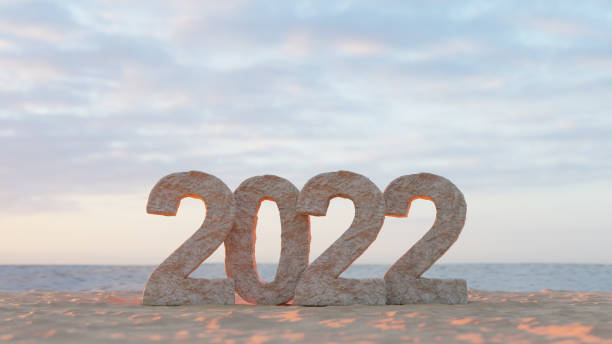 istock Happy New Year Background. Start to 2022. 3D illustration 1368786669