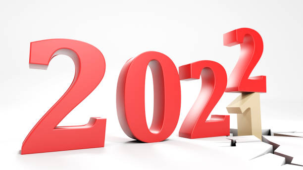 istock Happy New Year Background. Start to 2022. 3D illustration 1368787445