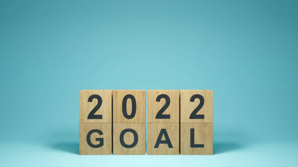 istock Happy New Year Background. Goals for 2022. 3D illustration 1368788447